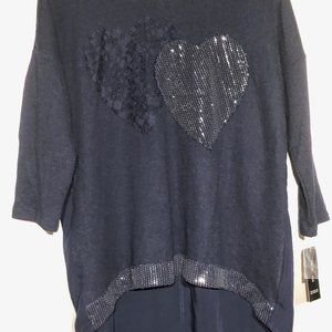 *Valentines  NWT Style & Company Navy Blue Shirt